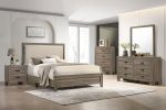 Mille Upholstered Bedroom Set - Brownish Gray Cheap