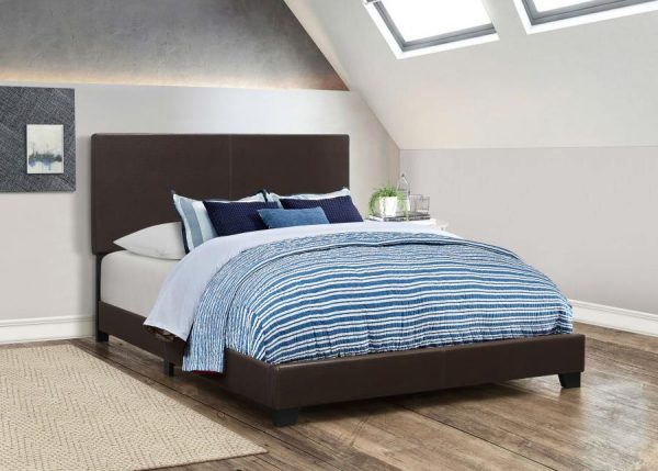 Dorian Brown Eastern King Bed For Cheap