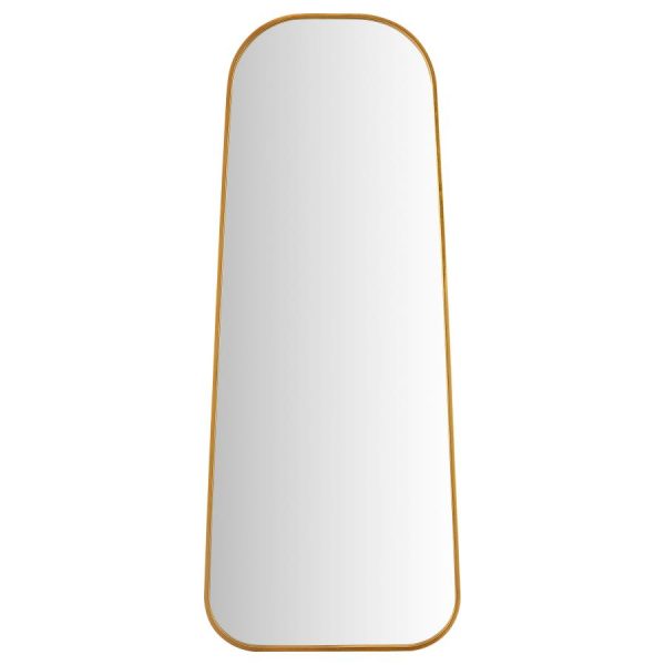 Simeon Gold Floor Mirror For Discount