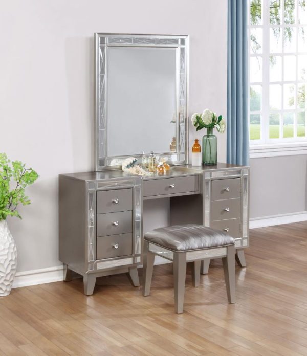 Leighton Silver Vanity Set on Sale