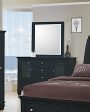 Sandy Beach Black Dresser Mirror Online Sale