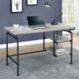 Delray Grey Writing Desk Hot on Sale