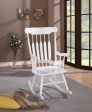 Gina White Rocking Chair For Discount