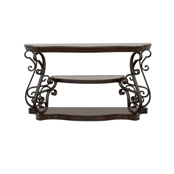 Laney Brown Sofa Table Online now