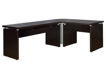 Skylar Brown L-shape Desk Discount