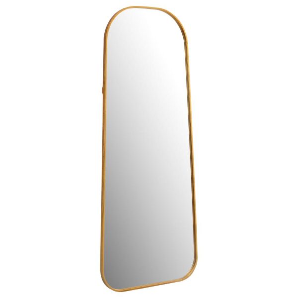 Simeon Gold Floor Mirror For Discount