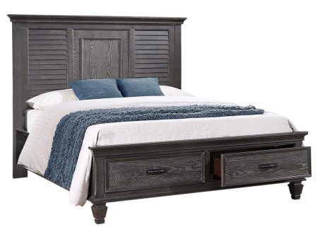 Franco Grey Eastern King Storage Bed Online Hot Sale