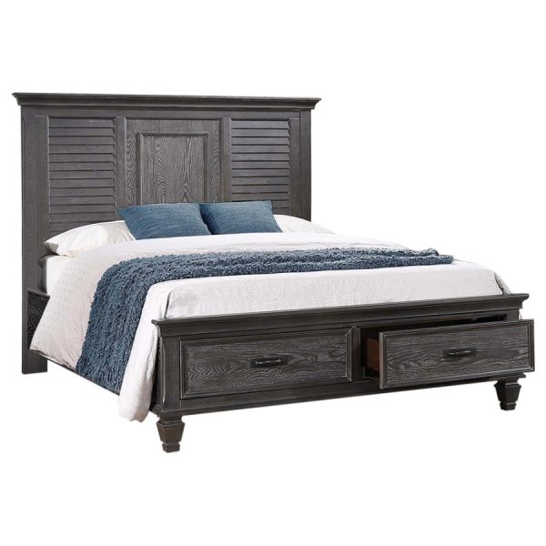 Franco Grey Eastern King Storage Bed Online Hot Sale