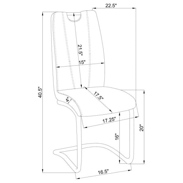 Brooklyn Grey Side Chair Supply