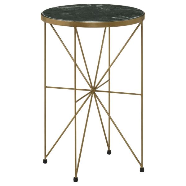 Eliska Gold Side Table Online now