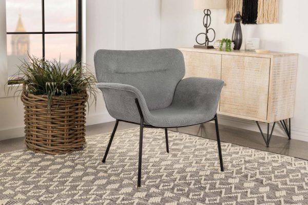 Davina Grey Accent Chair For Sale