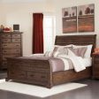 Elk Grove Brown Queen Storage Bed Fashion