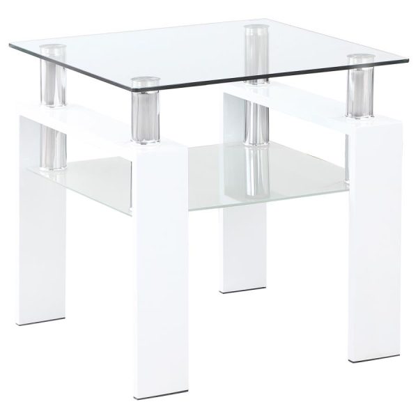 Dyer White End Table Online