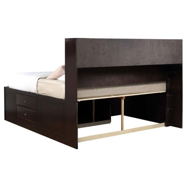 Phoenix Brown Queen Bed 4 Pc Set Online