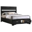 Miranda Black Full Storage Bed on Sale