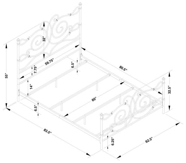 Parleys Brown Queen Bed Cheap