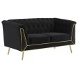 Holly Black 3 Pc Sofa Set For Cheap