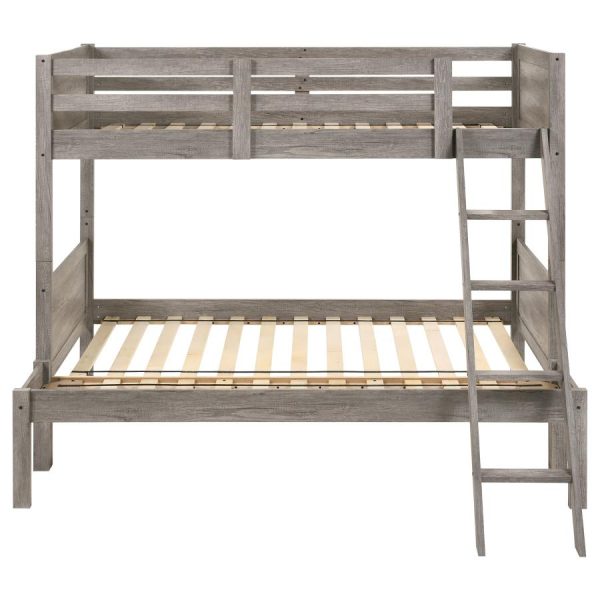 Ryder Grey Twin   Full Bunk Bed For Sale