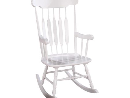 Gina White Rocking Chair For Discount