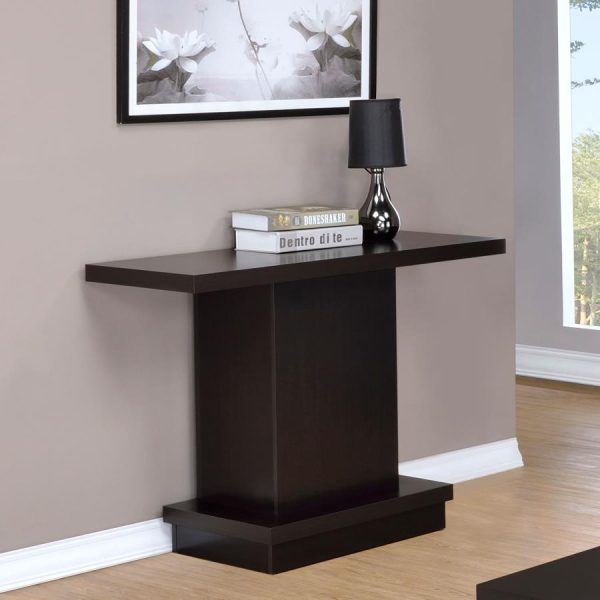 Reston Brown Sofa Table Online now