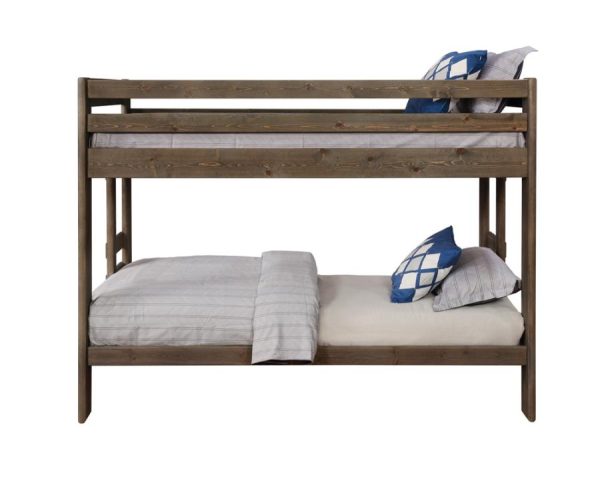 Wrangle Hill Grey Twin   Twin Bunk Bed Discount