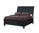 Sandy Beach Black Queen Bed 5 Pc Set Fashion