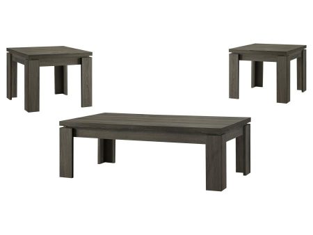 Cain Grey 3 Pc Coffee Table Set Cheap