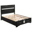 Miranda Black Full Bed 4 Pc Set For Discount