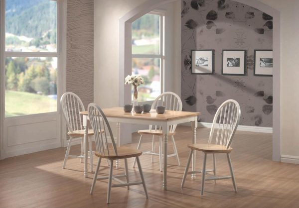 Taffee White 5 Pc Dining Set on Sale