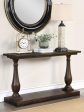 Walden Brown Sofa Table For Sale