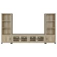 Sachin Brown 3 Pc Entertainment Center For Discount