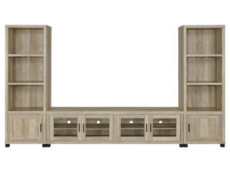 Sachin Brown 3 Pc Entertainment Center For Discount