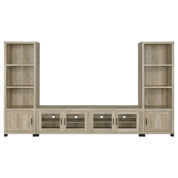 Sachin Brown 3 Pc Entertainment Center For Discount