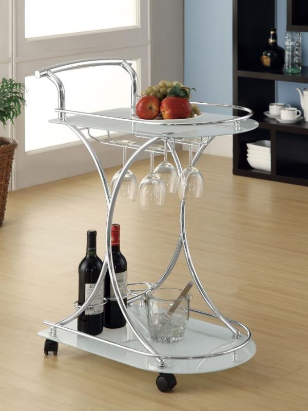 Elfman Silver Bar Cart Online