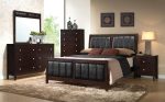 Carlton Brown Full Bed 4 Pc Set Fashion