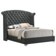 Melody Grey Queen Bed For Cheap