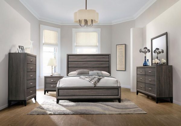 Watson Grey California King Bed 5 Pc Set Online now