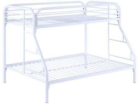 Morgan White Twin   Full Bunk Bed For Discount