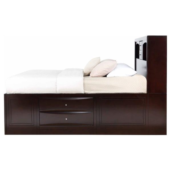 Phoenix Brown Queen Storage Bed Online