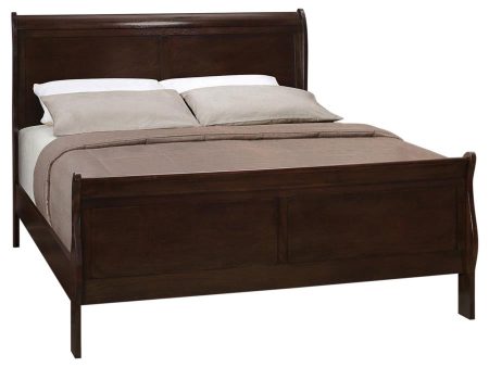 Louis Philippe Brown Queen Bed Online now