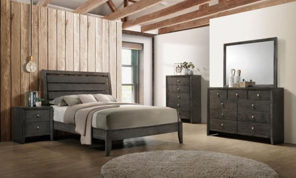 Serenity Grey Eastern King Bed 4 Pc Set Online Hot Sale