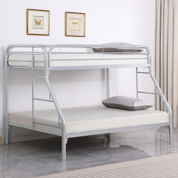 Morgan Silver Twin   Full Bunk Bed For Cheap