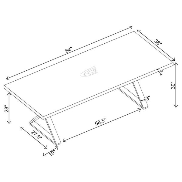 Conway Brown Dining Table Discount