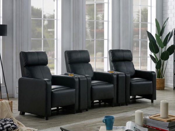 Toohey Black 5 Pc Theater Seating (3r) on Sale