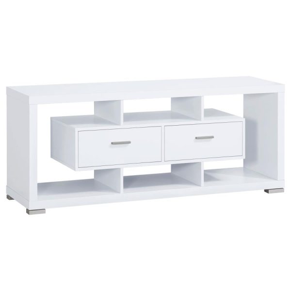 Darien White 59  Tv Stand Fashion