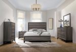 Watson Grey California King Bed 4 Pc Set Discount