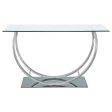 Danville Silver Sofa Table For Cheap