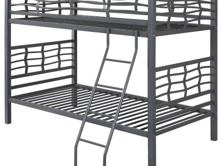 Fairfax Grey Twin   Twin Bunk Bed For Cheap