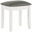 Felicity White Vanity Stool on Sale