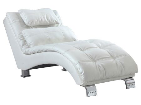 Dilleston White Chaise Online Sale